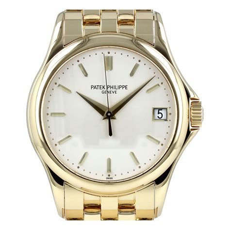 yellow gold patek philippe|calatrava patek price.